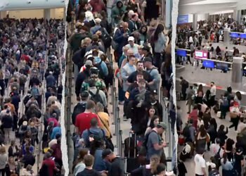 Frustrated passengers lash out at long TSA lines; GOP messages to ‘thank a Democrat’